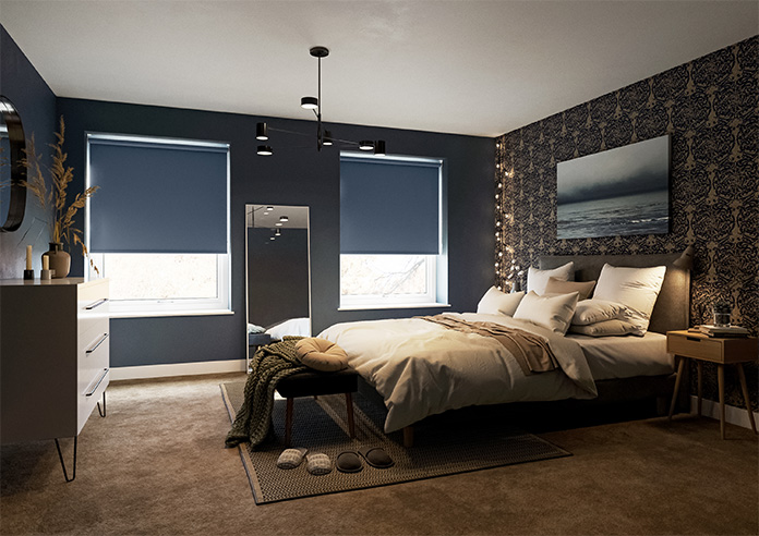 Trinity (FR Blackout), Blue Depths - Roller Blind - Image 7